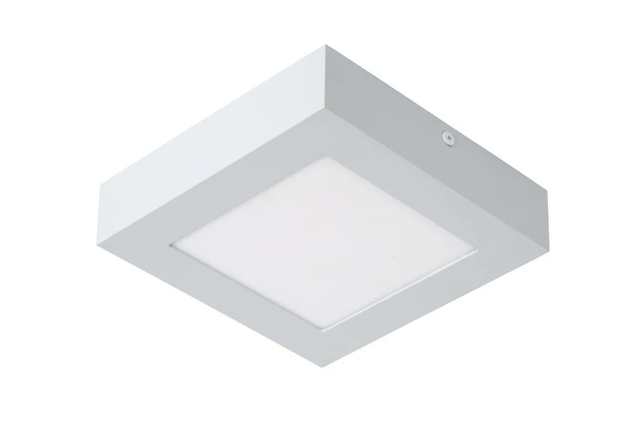 Lucide BRICE-LED - Flush ceiling light Bathroom - LED Dim. - 1x15W 3000K - IP44 - White - turned off